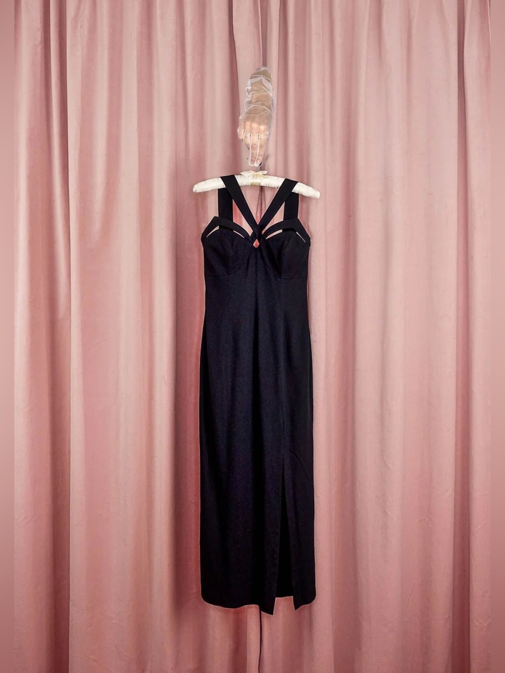1990s Huey Waltzer Bombshell Dress